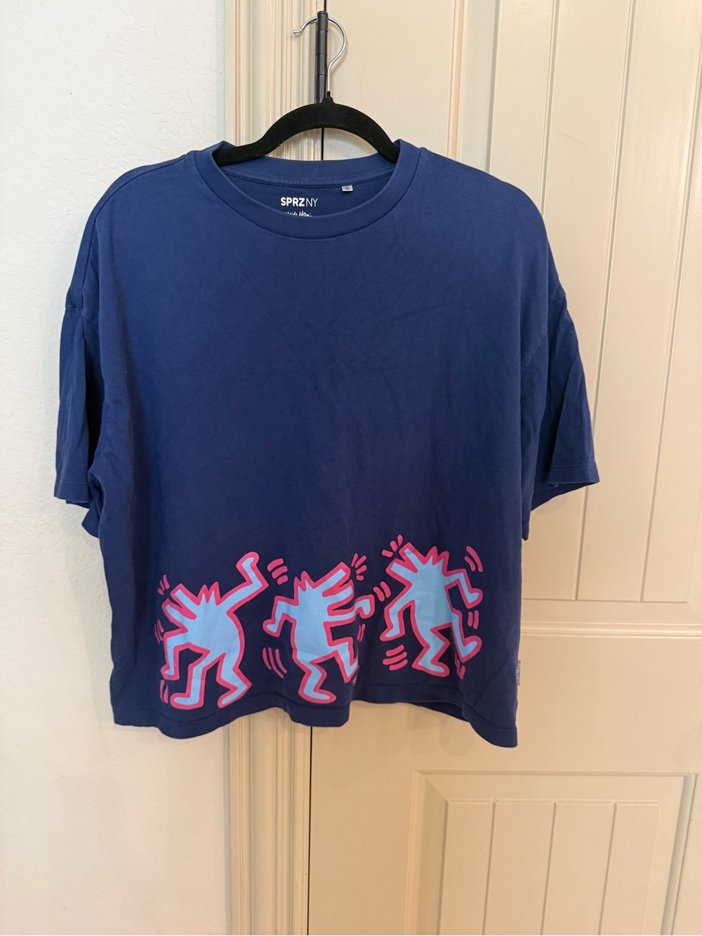 Sprz NY Keith Haring UT Uniqlo x MoMA Art Shirt Dancing Dog size XL